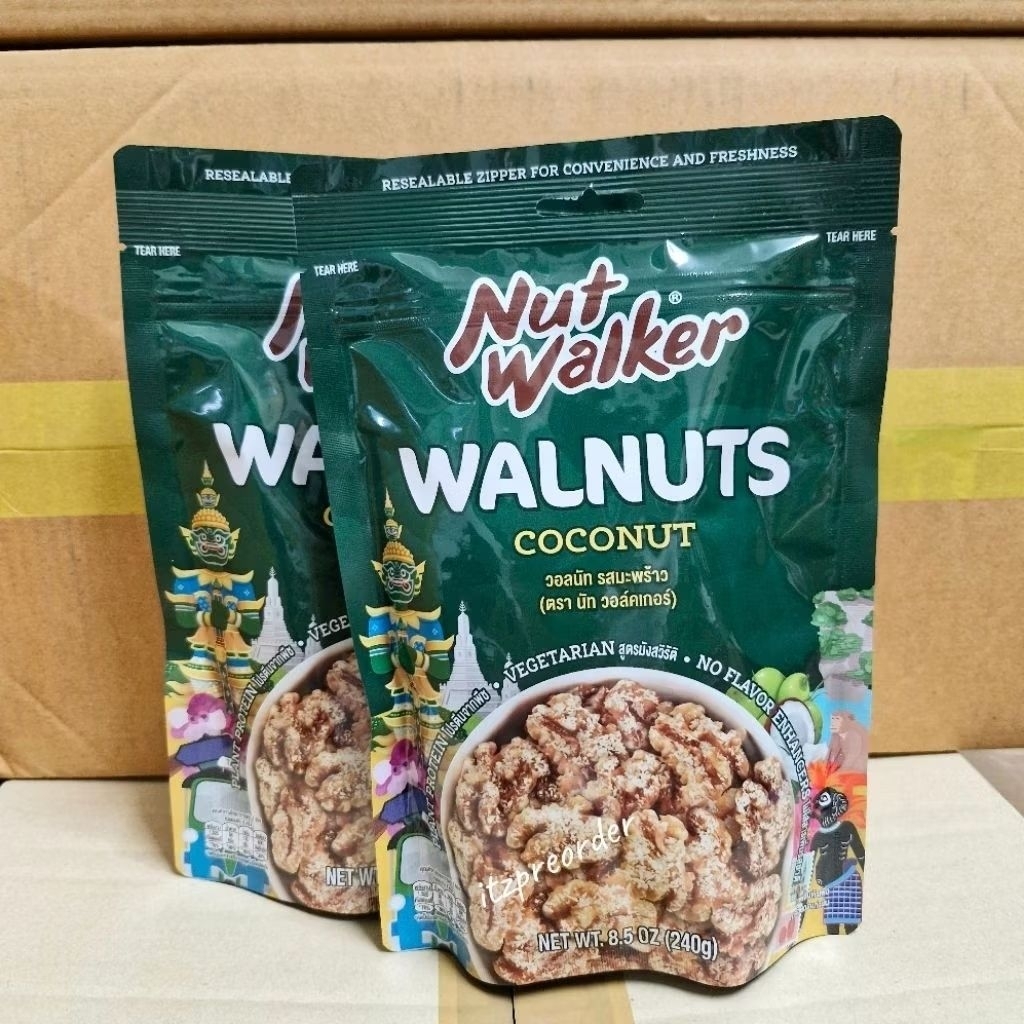 Nut Walker Walnuts Coconut วอลนัทรสมะพร้าว 240g