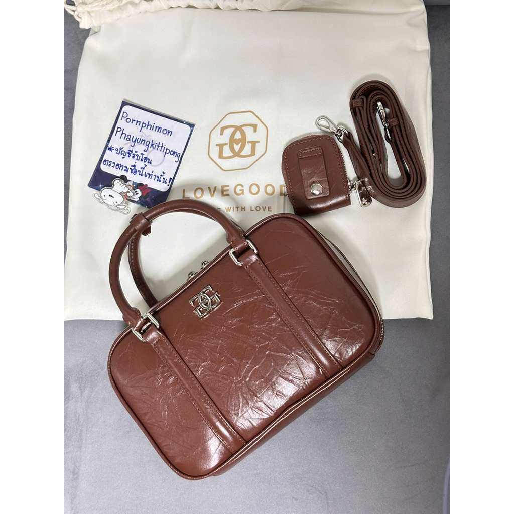 💓(Used once)🍀Love good bag กระเป๋าหนังวัวแท้ แบรนด์ไทย LOVEGOOD