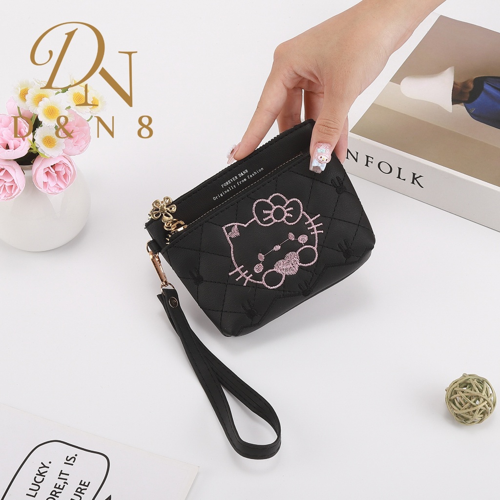 DQ84#BBสายคล้องมือเล็ก กระเป๋าสตางค์ผู้หญิงพร้อมสายคลองมือมี3ซิปกระเป๋ายาว5.5นิ้ว - รูปที่ 2