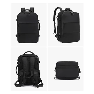 🎒กระเป๋าเป้เดินทางเรียบง่าย กระเป๋าสะพายหลังสำหรับผู้ชายและผู้หญิงแบบเบา ความจุใหญ่ หลายฟังก์ชั่น