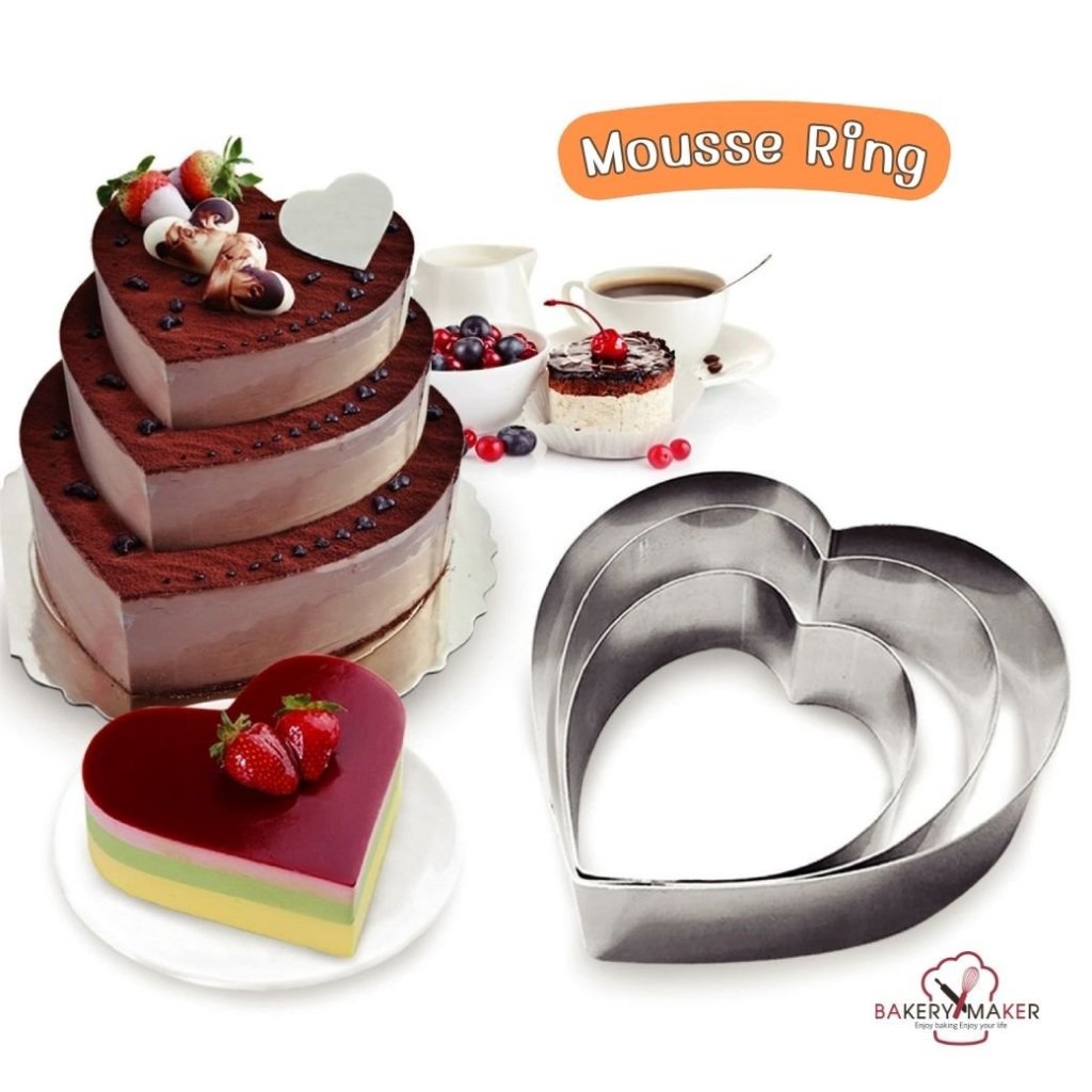 ริงแสตนเลสทรงหัวใจ/มูสริง heart mousse ring 1 ชิ้น ขนาด 4-8 นิ้ว