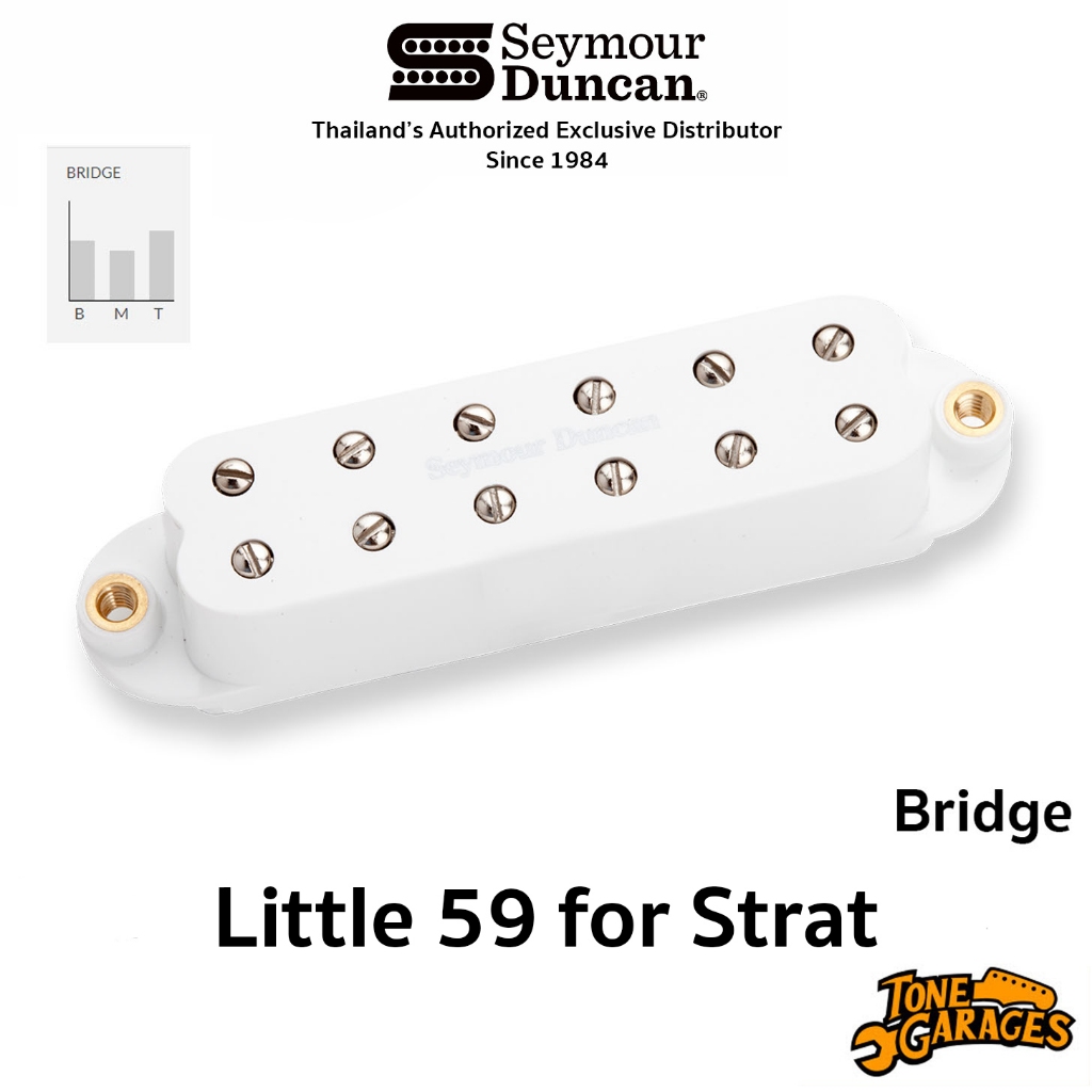 Seymour Duncan Little 59 for Strat ตำแหน่ง Bridge ของแท้ (มีหลายสี)