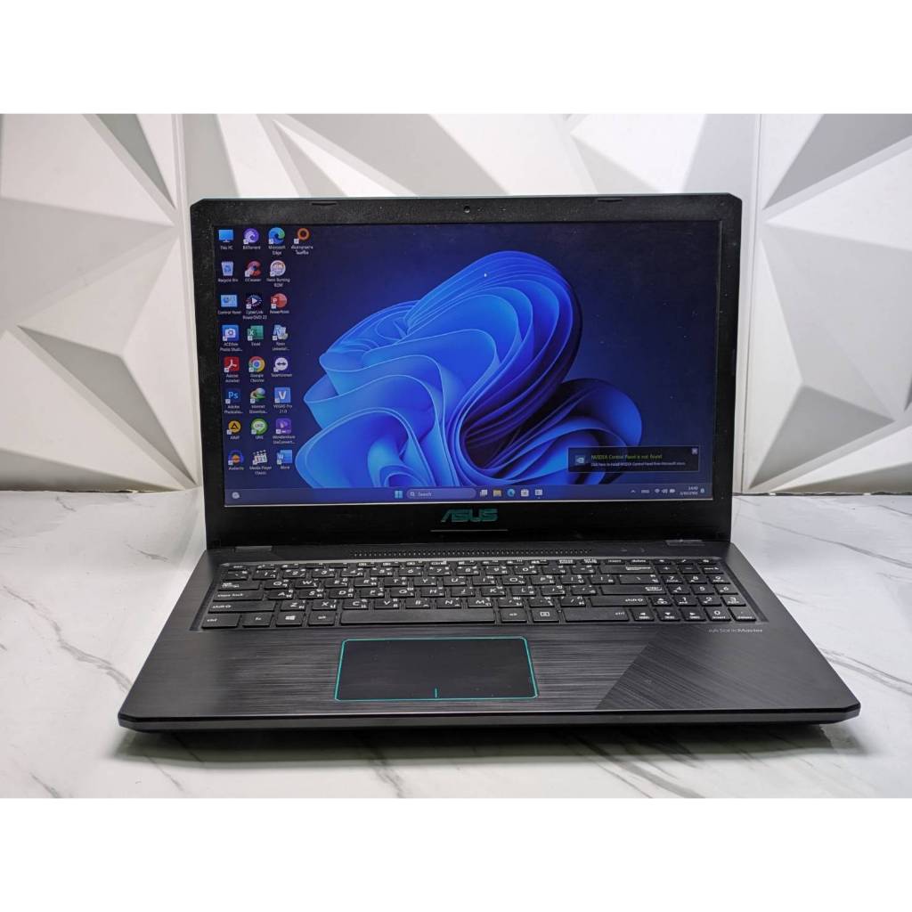 second hand notebook  Asus Gaming A570Z   สเปก AMD Ryzen 5 2500U   Ram 16 GB SSD 240+HDD 1TB   การ์ด