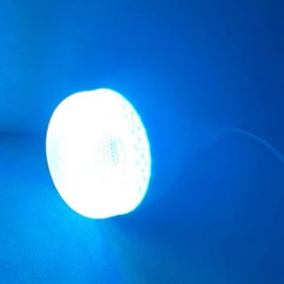 ไฟล่อหมึก กระบอกหน้าใสไฮพาวเวอร์ LED 60-80W ขั้วห้อย E27 มีรับประกันสินค้า 175-250V สีฟ้า เขียว