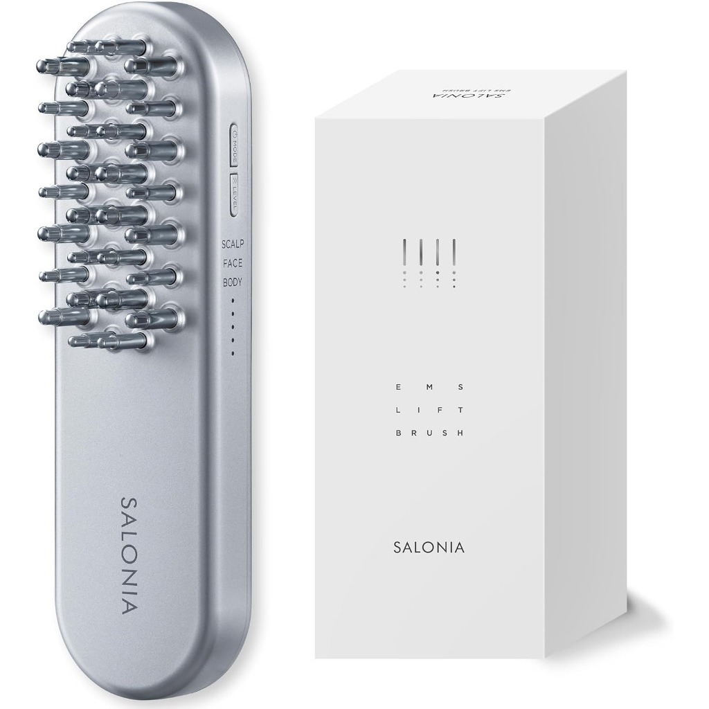 [Direct from Japan] SALONIA EMS Lift Brush | ซาโลเนีย EMS ลิฟท์บรัช Electric Beauty & Scalp Care Bru