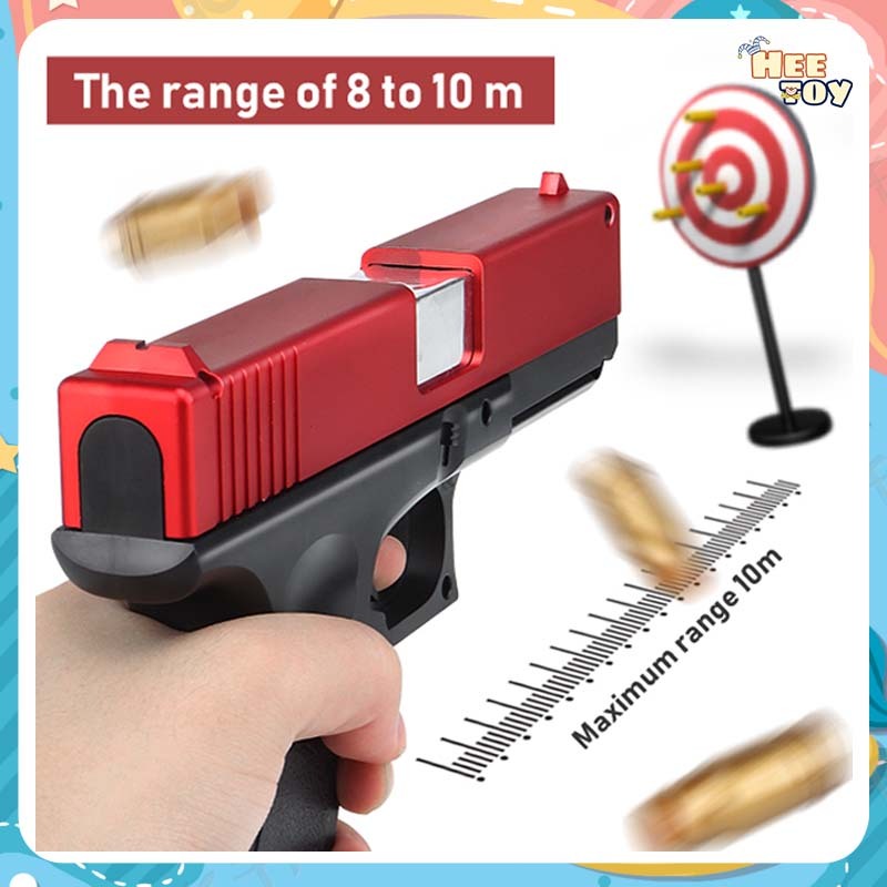 ปืนของเล่นมือ ปืนของเล่น  ของเล่นเด็ก ปืนพกของเล่น Glock ของเล่นปืนพก เกมสําหรับเด็ก วิทยาศาสตร์และการศึกษาแม่พิมพ์