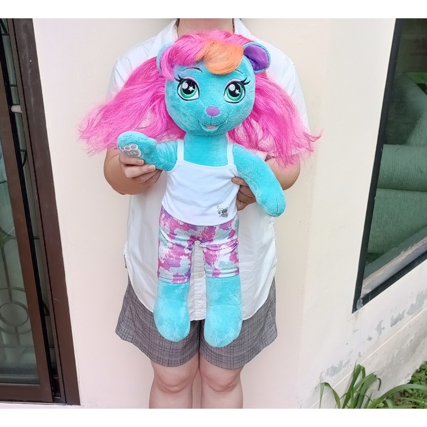 ตุ๊กตาบิ้วอะแบร์ แถมชุดบิ้วแท้ Build A Bear HG Honey Girl Rockstar H9 ขนาด 20 นิ้ว
