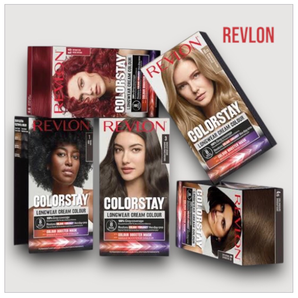 Revlon Colorstay Longwear Cream Color Vegan เรฟลอน คัลเลอร์สเตย์ ลองแวร์ ครีม คัลเลอร์ วีแกน ปิดผมขาว 100% ราคาถูก Shopee Lazada