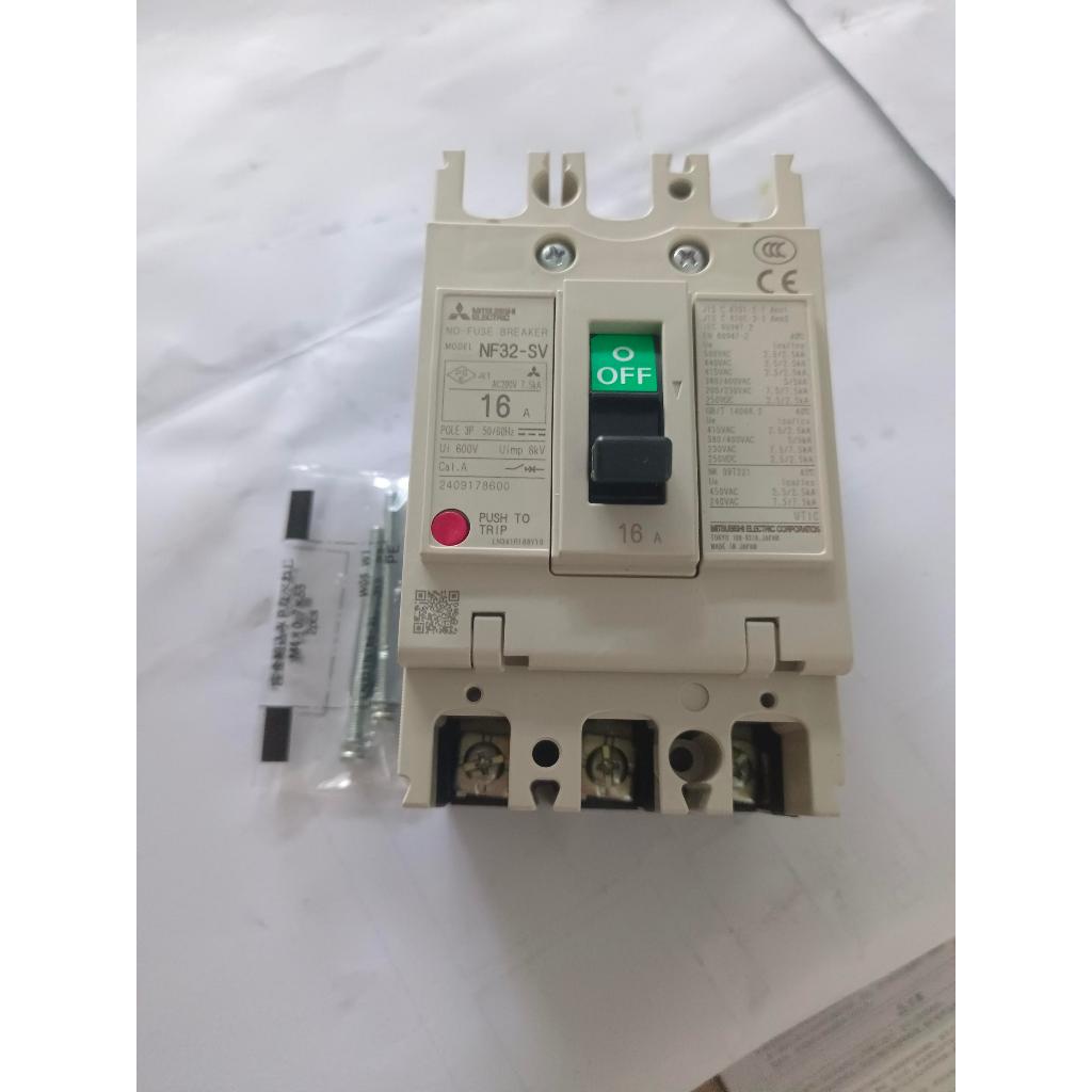 NF32-SV-3P-16A(MITSUBISHI) Breaker NF32SV 3P 16A (เบรกเกอร์ 3 ขั้ว 16 แอมป์) สินค้าคงเหลือ/ชิ้น = 1 