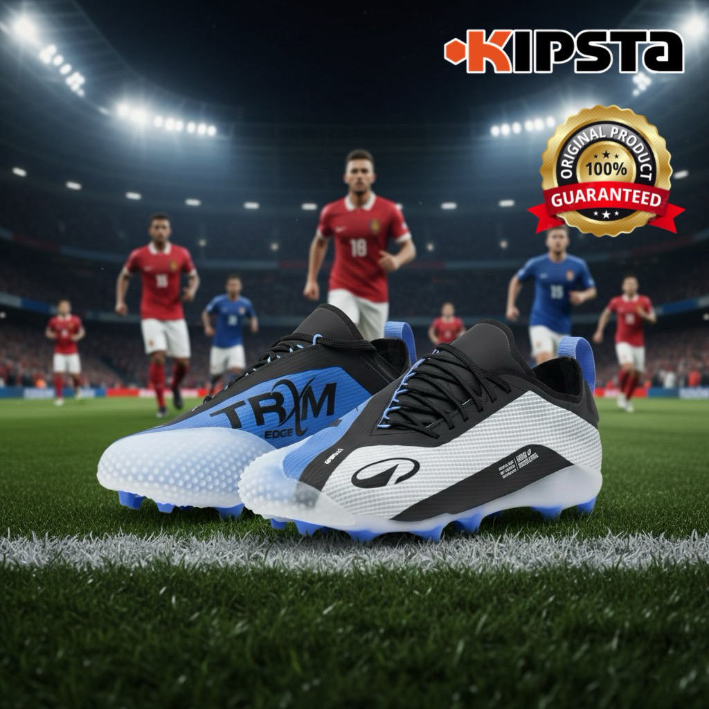 รองเท้าฟุตบอลพื้น AG/FG “มีไซส์ 39-46“ รุ่น Traxium Edge (สีฟ้าคอสมอส) KIPSTA