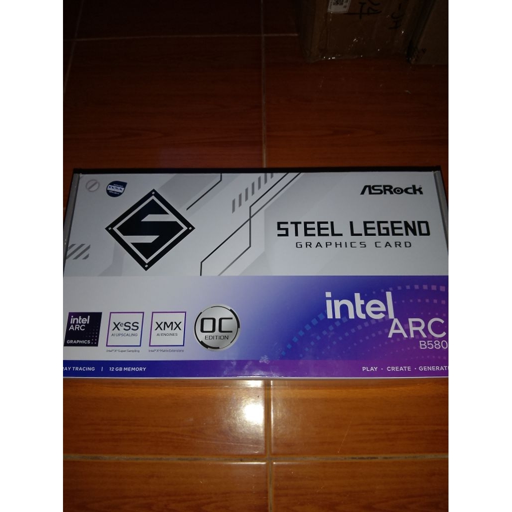 ASRock STEEL LEGEND intel ARC B580 12GB GDDR6 OC สภาพใหม่เอี่ยมคุ้มค่าและราคาถูกที่สุดครับ(รับประกัน