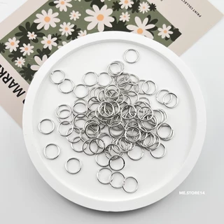 (พร้อมส่ง) ห่วงกลม อะไหล่อุปกรณ์ DIY ห่วง 100 ชิ้น