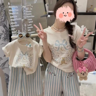 พร้อมส่ง ห47-ห48 6721 แม่ลูกบลูโบว์