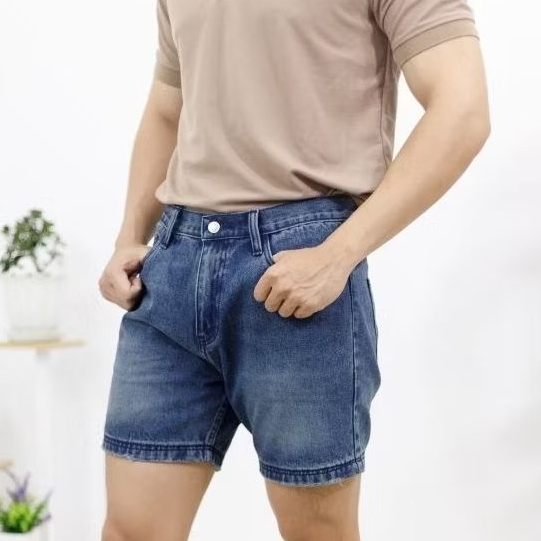 กางเกงยีนส์ขาสั้น (Clothing Jean's Man) กางเกงยีนส์ฟอก