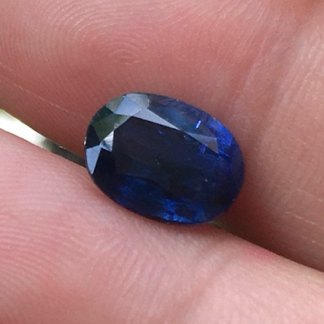 KYANITE ไคยาไนต์ แท้ 2.33 กะรัต พลอยดิบธรรมชาติ สีสดจัด ไฟดี สวย น่าสะสม