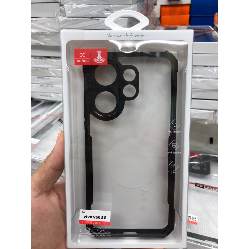 ((พร้อมส่ง)) เคสXUNDDแท้💯%  Vivo V60 5G เคสแบบกันกะแทกหลังใส