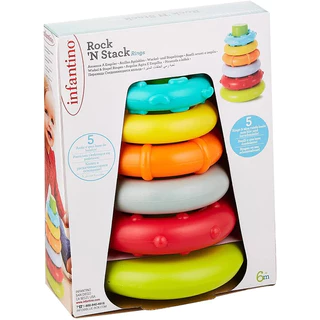 Infantino : ROCK 'N STACK RINGS - ของเล่นเสริมพัฒนาการ-ห่วงหลากสี