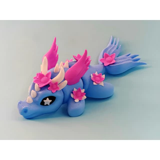 🐉✨ Fairy Dragon แฟร์รี่มังกร 3D Printed ของเล่น สะสม ฟิกเกอร์แฟนตาซี ตกแต่งโต๊ะทำงาน มินิมอลน่ารัก
