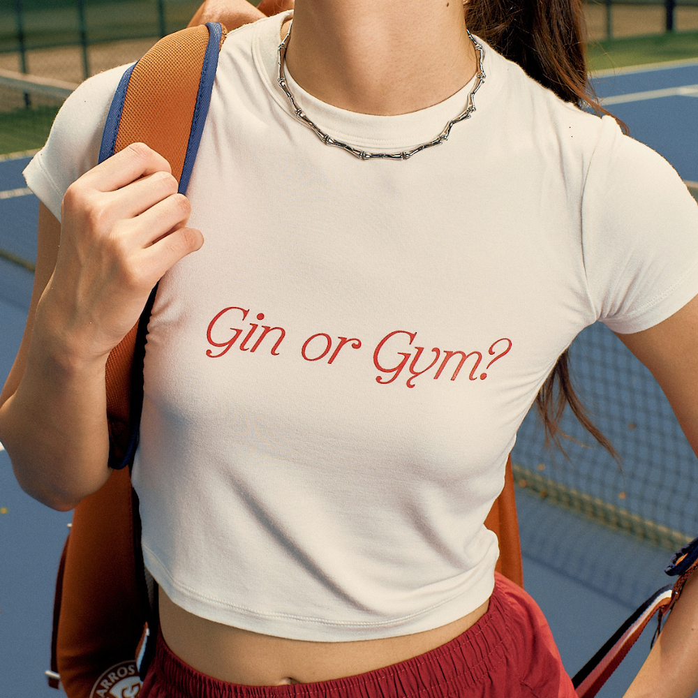 Moone Marché - Gin or Gym Baby Tee เสื้อยืดเบบี้ที