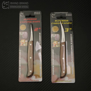 มีด แกะสลัก RHINO BRAND No.2312 / 3312 CARVING KNIFE แกะสลัก ผัก ผลไม้ (ของแท้)