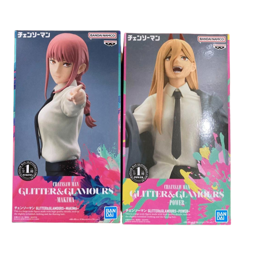 Banpresto Chainsaw Man GLITTER & GLAMOURS MAKIMA POWER Figure Japan Reze Denji Aki Kobeni
