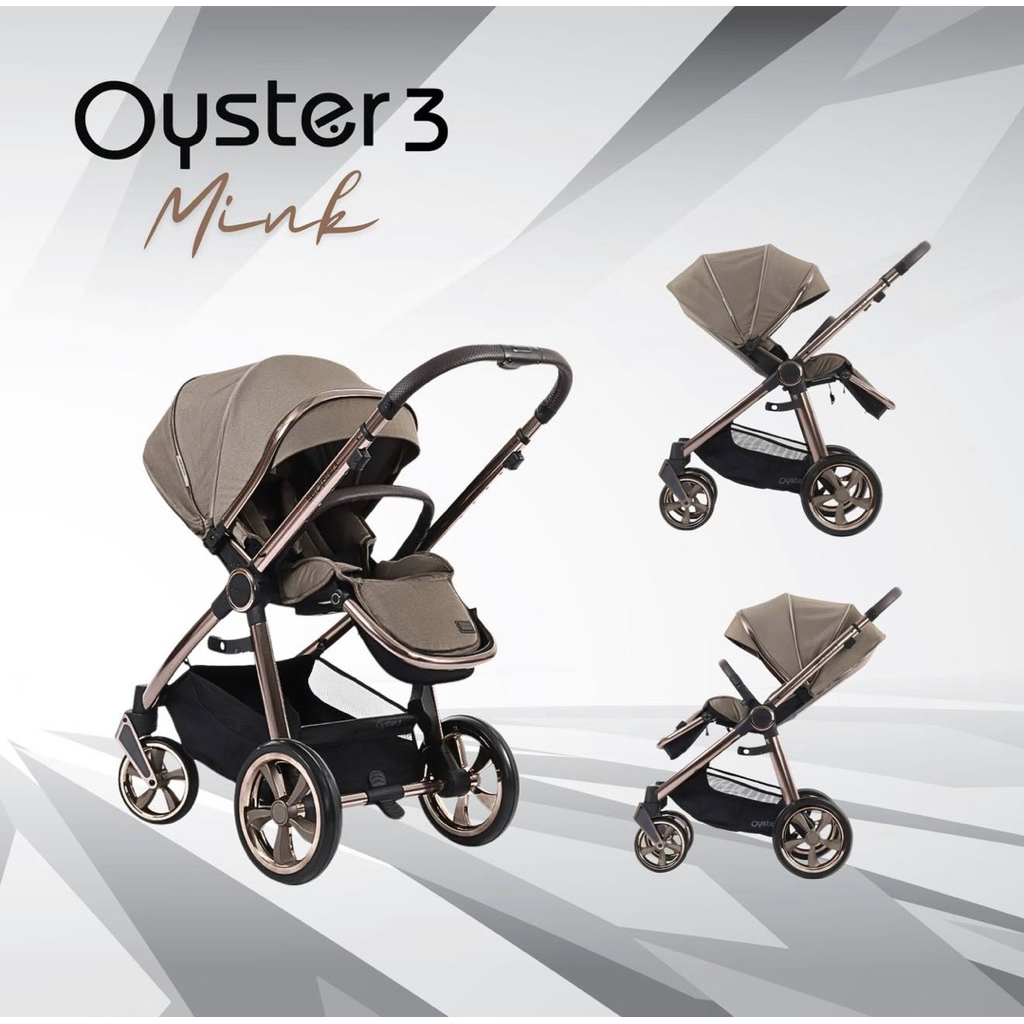 รถเข็นเด็ก Oyster 3 สี Mink ✨ มีประกันถึงปี 2028