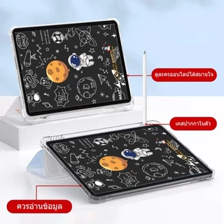 เคสไอเเพด ที่มีช่องเสียบปากกาฝาหลังแบบใส ipad case A16 gen11 gen10 air7 air6 gen5/6 gen7/gen8/gen9 10.2 Air4/Air5 10.9