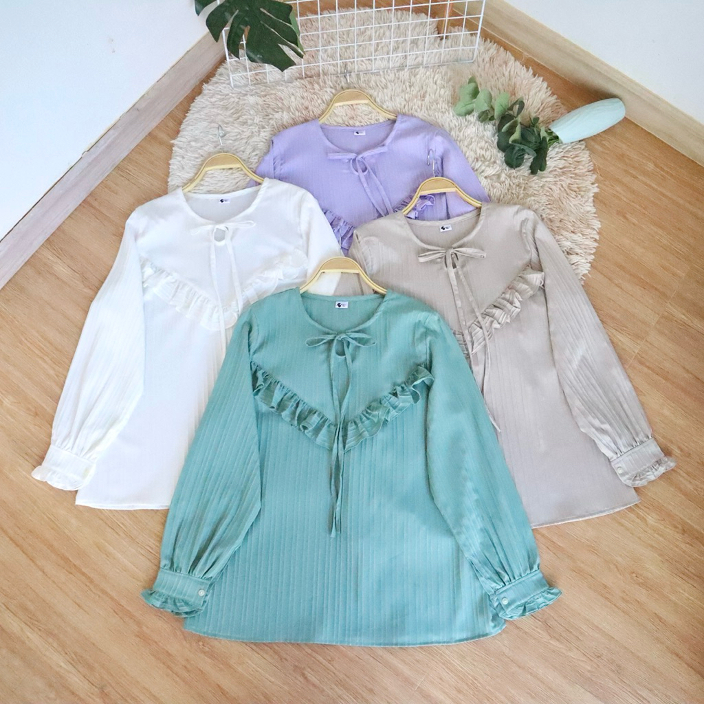 A361 เสื้อระบายอก เสื้อสาวอวบ / อก 45
