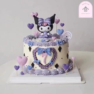 คุโรมิ HBD โมเดลคุโรมิ Sanrio Kuromi แต่งเค้ก
