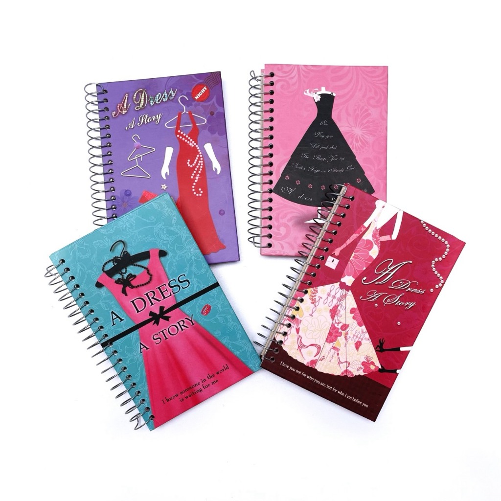 สมุดบันทึกสันห่วง "A Dress A Story" บันทึกเรื่องราวความฝันและแฟชั่น - Made in China