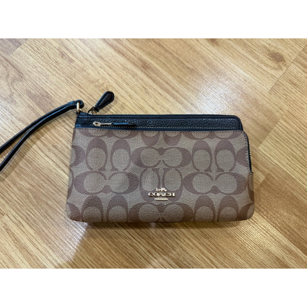 Used Coach 2ซิป size L สีดำ
