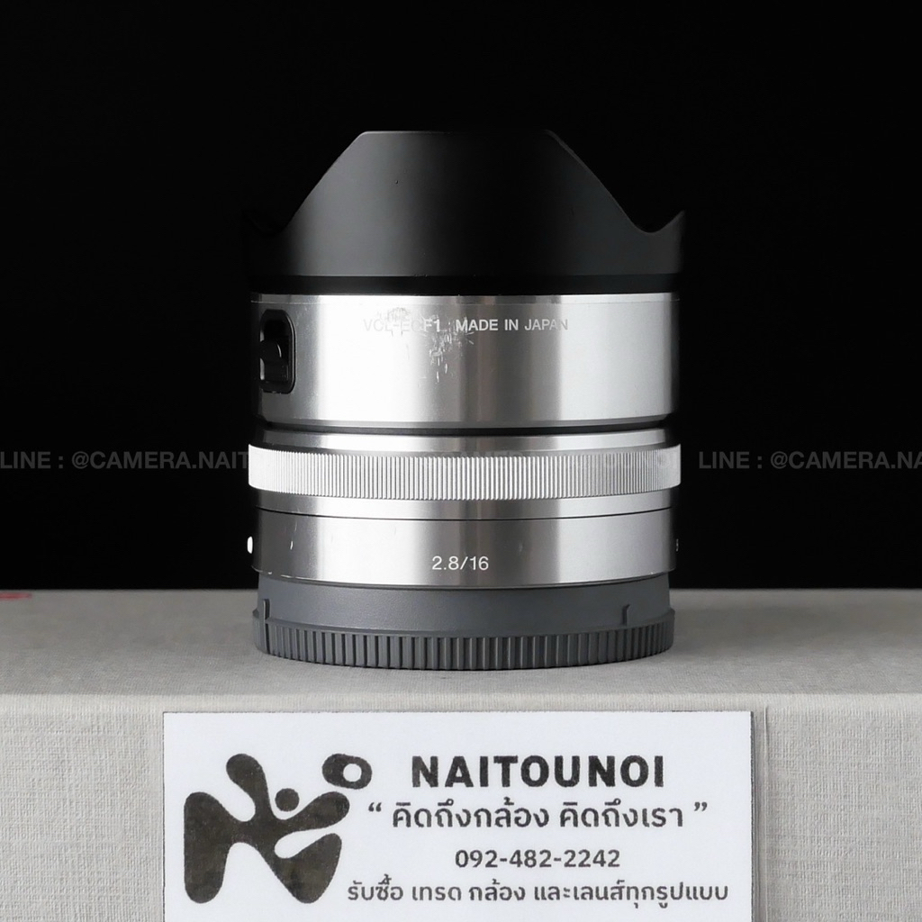 (Used!!) Sony E 16 F2.8 Silver + Sony Converter Fisheye VCL- ECF1 < Near Mint >
