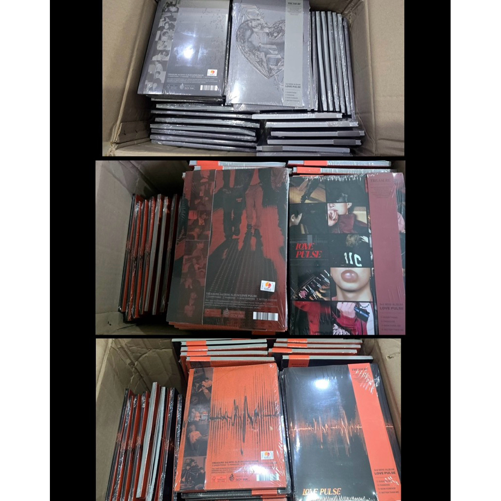 พร้อมส่ง ภายใน 1-2 วัน TREASURE - 3RD MINI ALBUM [LOVE PULSE] METAL / STREET / ROCKCHIC VER.