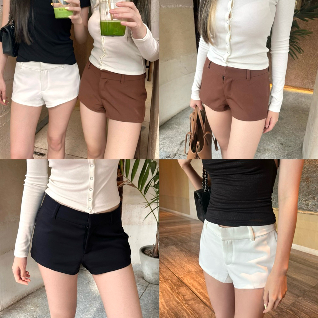 Lana shorts by shewear.bkk กางเกงขาสั้นเอวต่ำ