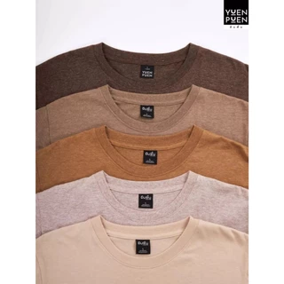 YuenPuen ยืนพื้นเสื้อยืดคอกลม 30 สี ไม่ยืด ไม่ย้วย เสื้อสีพื้น ผ้าCotton ผสม Polyester ผ้านุ่ม