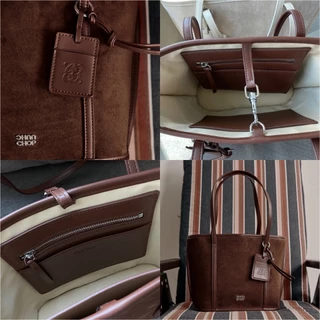 CHUUCHOP - The Classy bag กระเป๋าถือหนังกลับ ทรง Tote bag จุของได้เยอะ ใส่ไอแพดได้ (C8454)