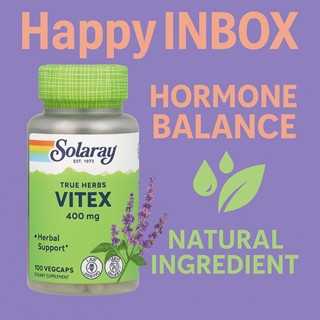 Solaray Vitex 400 mg | Herbal Hormonal Balance & PMS Support…