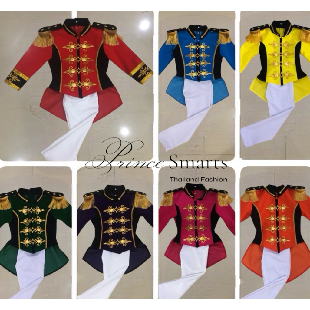 ชุดดรัมเมเยอร์เด็กผู้ชาย ชุดถือป้าย ชุดดรัมเมเยอร์(กรุณาทักแชท ก่อนสั่ง จะเช็คไซล์ให้ค่ะ)