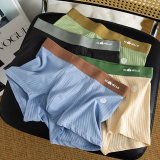 【แพ็ค 10ตัว】กางเกงในชาย นุ่มสบาบและระบายอากาศได้ดี ใส่สบายตลอดวัน size L-4XL บ๊อกเซอร์ชาย NY083