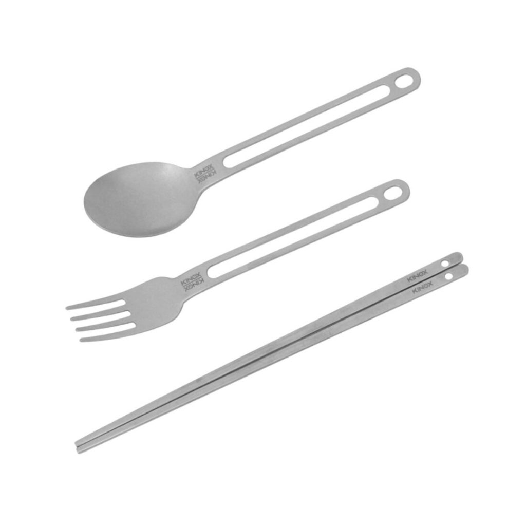 KINOX Cutlery 316 ชุดช้อนส้อมและตะเกียบ สแตนเลสสตีลเกรดการแพทย์ STS316
