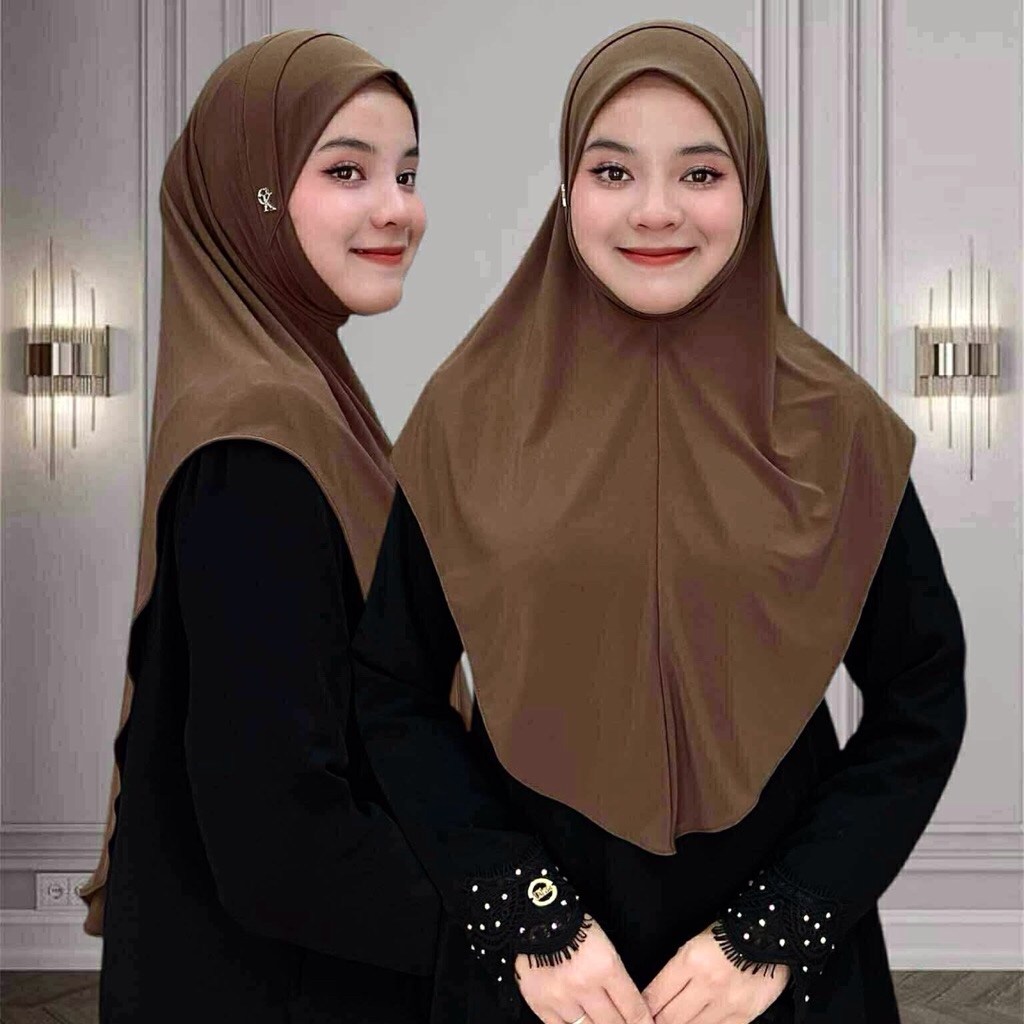 ผ้าคลุมฮิญาบ รุ่น นางฟ้า2ชั้น ไซส์M ผ้ายืดity