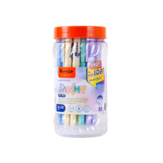 ปากกาเจลควอนตัม รุ่น แจมมี่ หมึกน้ำเงิน ขนาดหัวปากกา 0.7 มม. ด้ามสีพาสเทล (1 ด้าม)
