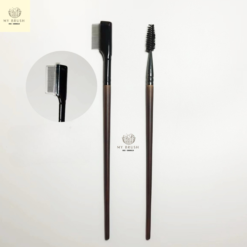 ส่งด่วน Makeupbrush แปรงปัดคิ้ว หวีคิ้ว ด้ามไม้  พร้อมส่งจากไทย คิ้วฟู คิ้วตั้ง U115 U116 U117