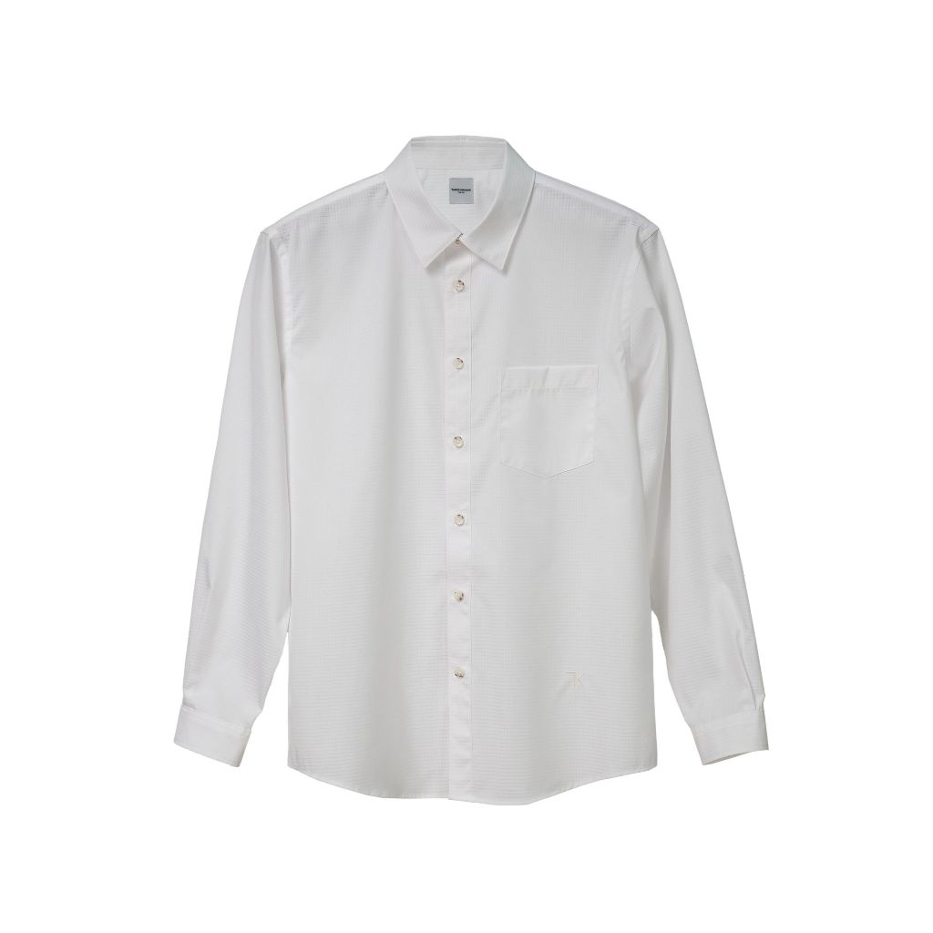 TAKEO KIKUCHI เสื้อเชิ้ตแขนยาว ESTENEIGE UV AIR SLIM-BUSINESS SHIRT