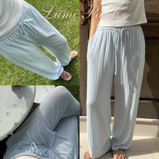 DOPEY.PUFFY / LUMI PANTS   กางเกงขายาวเนื้อผ้าฉลุ