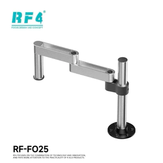 RF4 RF-F025 กล้องจุลทรรศน์สวิงอาร์มโลหะ Universal Telescopic พับ 360° แขนเดียวคงที่ยกวงเล็บตรวจสอบบํารุงรักษา