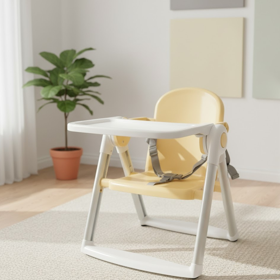 เก้าอี้ทานข้าวเด็ก แบบพกพา Playtime น้ำหนักเบา พับเก็บได้ เก้าอี้ทานข้าวเด็ก เก้าอี้เด็ก พับเก็บได้