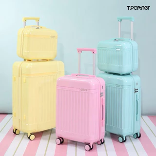 Tpartner แท้100% (รับประกัน 1 ปี) กระเป๋าเดินทางล้อลากรุ่น Melody Series 7 สีสุดน่ารัก วัสดุ PC+ABS ผิวเงาสวย แข็งแรง