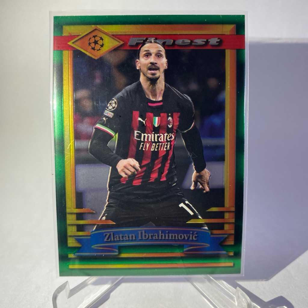 การ์ดสะสม นักฟุตบอล Zlatan Ibrahimovic, AC MILAN , TOPPS FINEST 2023