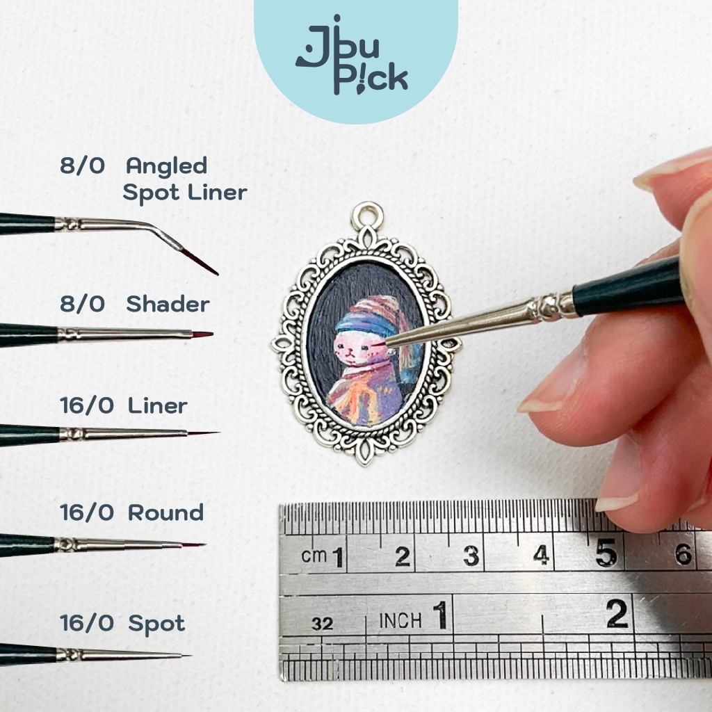 [Jibu'Pick] พู่กันตัวจิ๋วแต่แจ๋ว เก็บรายละเอียดดวงตาและมุมจิ๋วได้ดี - Mont Marte